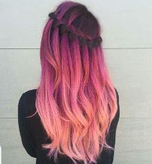 Pinkish hair