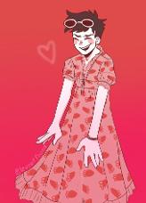 Draw Gogy in strawberry dress?