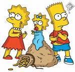 Which of these are the Simpson kids?