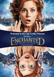 In "Enchanted", from which cartoon town to which big city did Gisele travel ?