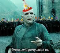 Ok does Voldemort throw parties?