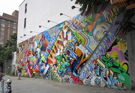 Who painted the 'Bowery Wall' mural 'Eden'?