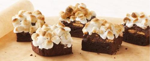 Brownies in a bakery or s'mores by a campfire?