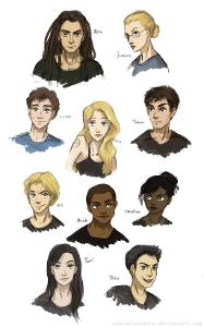 Pick two people that are not Tris' friends at dauntless?