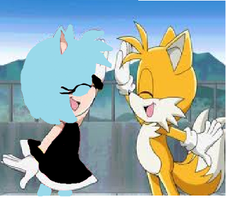 Tails: Can I ask the next question? Sapphire: sure! Tails: yes! Well, whats your favourite colour, and I know you wont hurt me because you all must be fangirls of me! :3 Sapphire: CX Smart move!