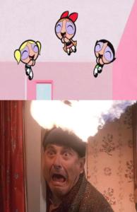In the cartoon 'The Powerpuff Girls', who is the leader of the group?