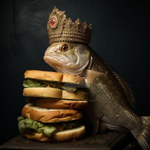 What do you call a fish wearing a crown?