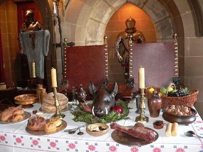 Which food festival is known for its giant turkey legs and medieval theme?