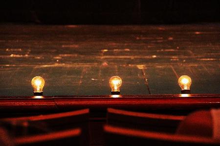 Which type of lighting fixture is commonly used in theater?