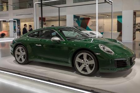 Which automotive company produces the 911 series of sports cars?