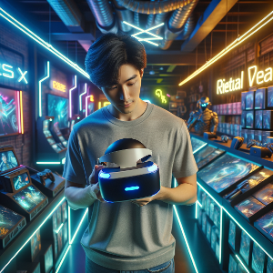 What is the name of the virtual reality game in 'The Gamer'?