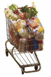 What is the purpose of a shopping cart on an online store?