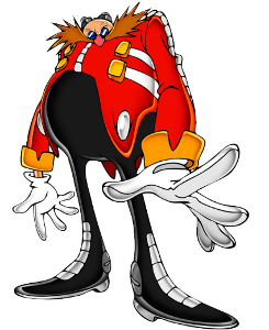 Someone: Hold it right there! Eggman: Who is there? Someone grabs everyone's hand and flys out of the lab, she lets go leaving the whole gang in mid air, you