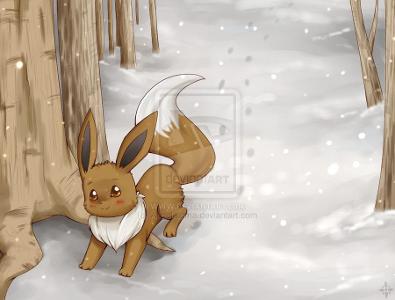Glaceon: It's snowing outside what do you do