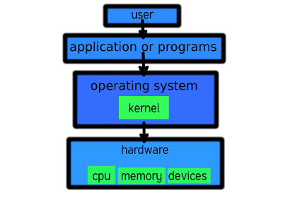 What is the main function of the kernel in an operating system?