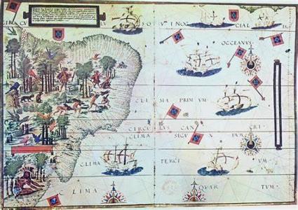Which explorer landed on the coast of present-day Brazil in 1500?