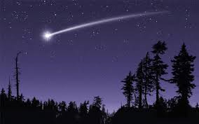 You were walking through the woods when you see a shooting star. "Star night, star bright. I wish I may, I wish I might. Have freedom I've wanting all my life." You watched as the star got closer a lot closer. " Wha..."  You quickly climb the nearest tree.