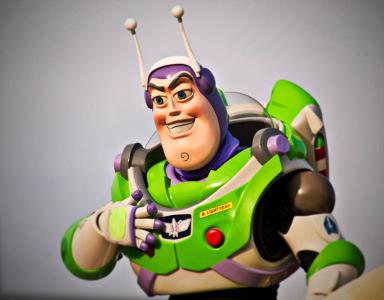 Which animated movie is known for its famous line 'To infinity and beyond!'?