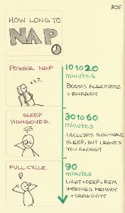 What is the recommended duration for a power nap?