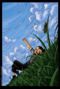 your relaxing sitting on the grass then suddenly SHIKAMARU asks if you wanna watch the clouds you say?