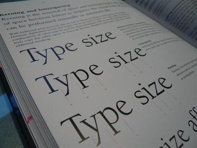 What does 'kerning' refer to in typography?
