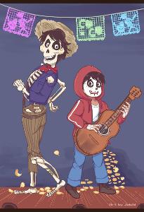In the movie Coco, what is the name of the boy who dreams of becoming a musician?