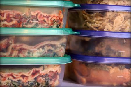 How long can meal prepped food be stored in the refrigerator?