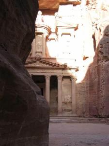The cultural landscape of Petra, known for its rock-cut architecture, is located in which country?