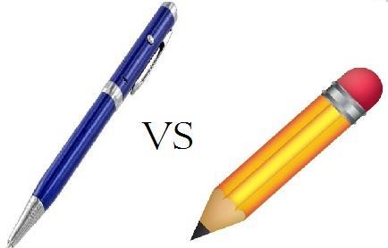 Pens or pencils?