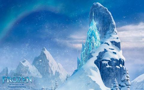 Where can Queen Elsa's ice castle be found in the sky? Medium. No period.