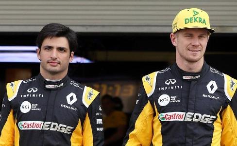 Which team is driven by Carlos Sainz and Nico Hulkenberg?