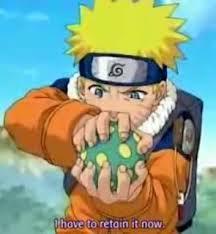 how did naruto pop the water balloon when he trained for rasengang?