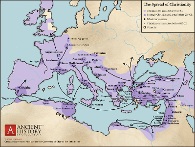 What is the spread of Christianity called?