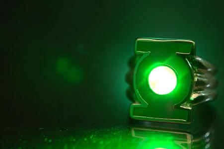 What color is the energy source for Green Lantern's power ring?