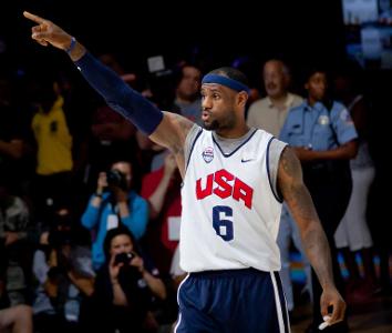 In which year did LeBron make his first Olympic appearance?