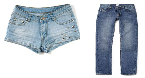 would you rather stylish short  shorts or comfortable jeans?