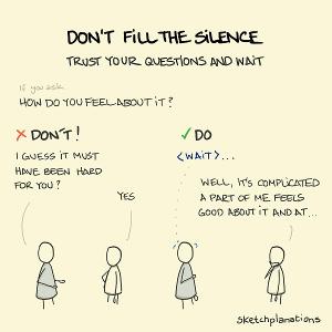 How do you handle awkward silences in conversations?