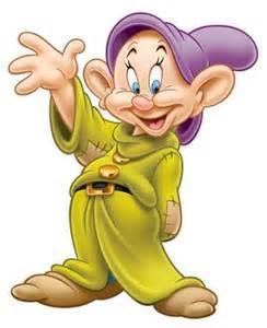 Which one of the seven dwarves war a purple hat?