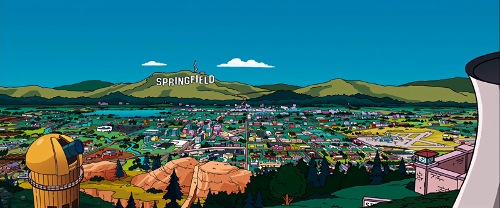 Which sitcom features a quirky family living in a town called Springfield?