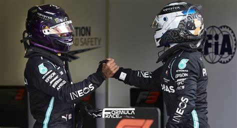 Which team is driven by Lewis Hamilton and Valtteri Bottas?
