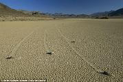 How do Death Valley's sailing stones move themselves?