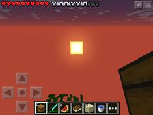 The beautiful Minecraft sunset
