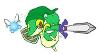 OMG WHO NEEDS LINK WHEN YOU'VE GOT SNIVY!!! XD
