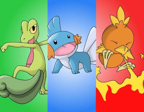 What is the middle pokemon's name?