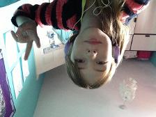 An upside down picture of me
