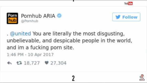 You know you've badly f*cked up when PORNHUB calls you disgusting!