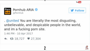 You know you've badly f*cked up when PORNHUB calls you disgusting!