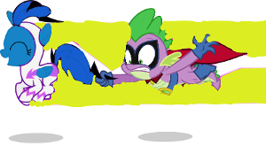 Starlight: Come on Spike! Lets hit Aunt Cadence's house! Or would it be castle?