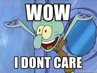 I really couldn't care less I really couldn't care less