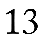 13 13